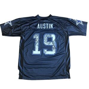 Reebok NFL Dallas Cowboys Jersey Men's XL Black Austin Miles 19 NFL VTG Y2K Rare